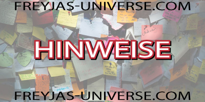Wichtige Informationen und Hinweise zum Inhalt auf freyjas-universe.com